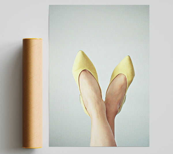 Lemon-Yellow Ballet Flats