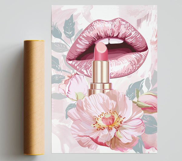 Pink Floral Kiss