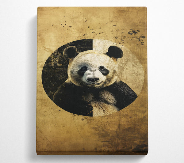 Golden Panda Portrait