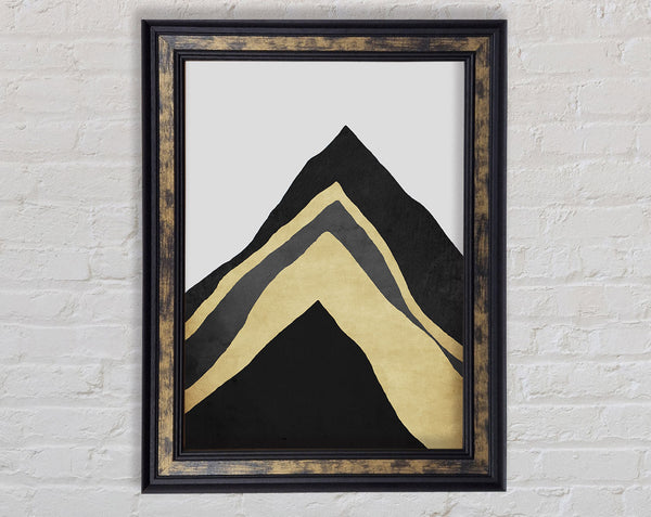 Walnut And Gold Triangles