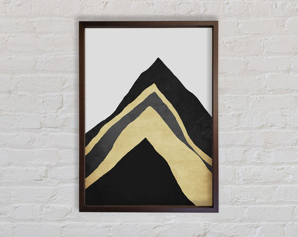 Walnut And Gold Triangles