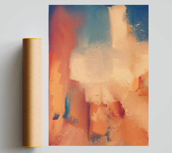 Peach Abstract Hues