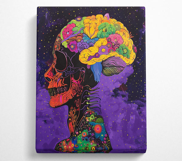 Purple Cosmic Skull