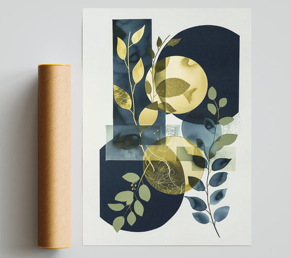 Golden Leaves And Navy Blues