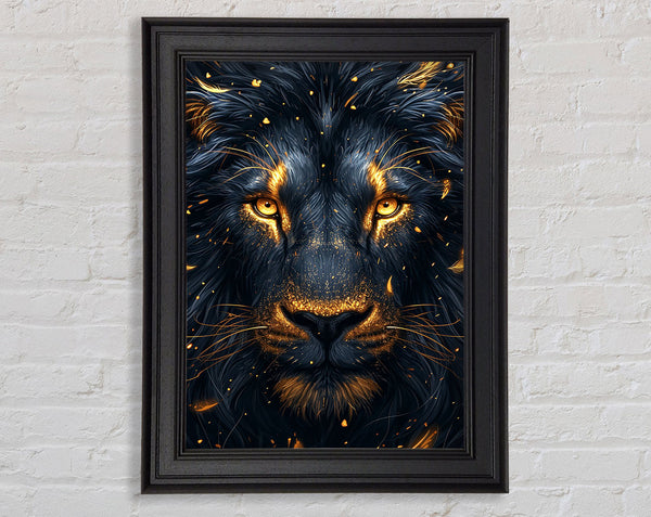 Black Lion And Gold