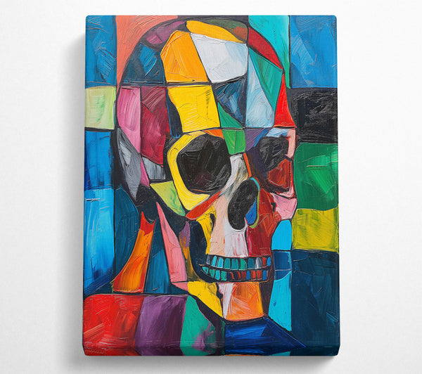 Yellow Skull Cubism