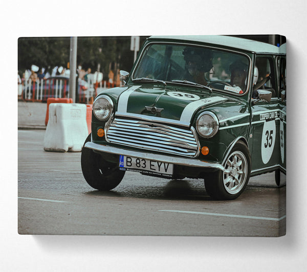 Green Mini In Motion