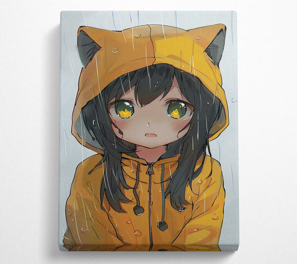 Golden Raincoat Girl