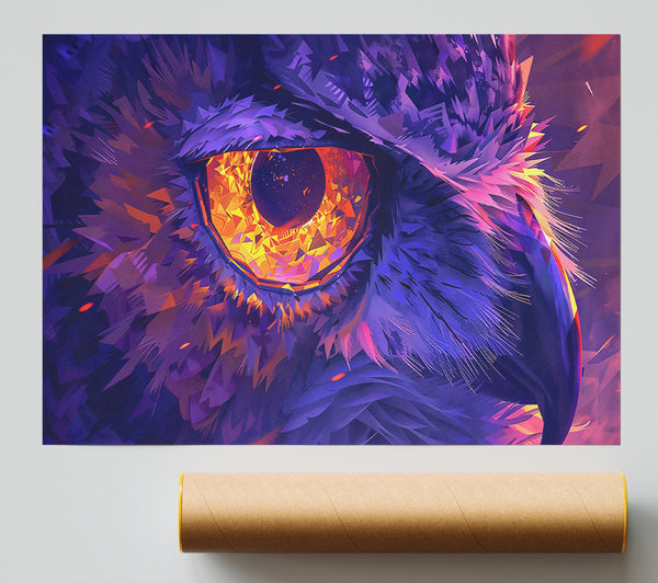 Purple Owl'S Gaze