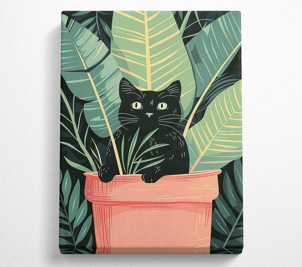 Pink Potted Feline