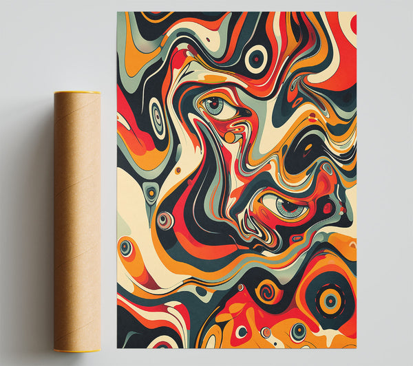 Orange Swirling Eyes