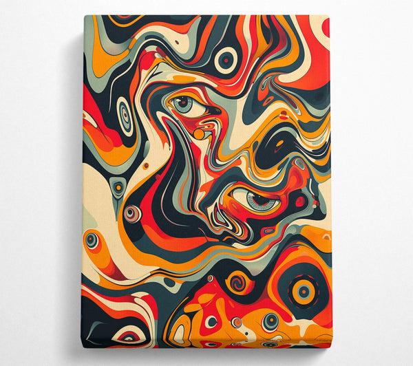 Orange Swirling Eyes