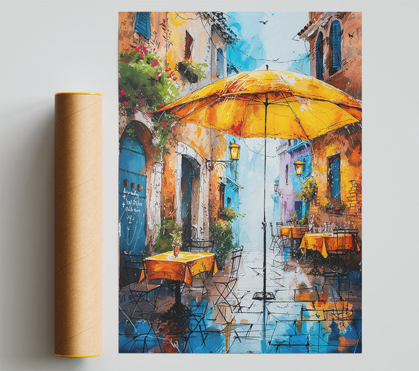 Yellow Umbrella Cafe Alleyway