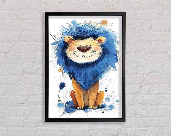 Blue Main Lion