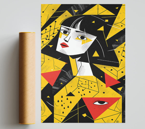 Yellow Geometric Portrait