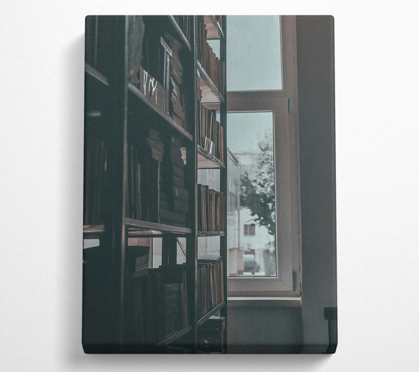 Dusty Grey Bookshelf