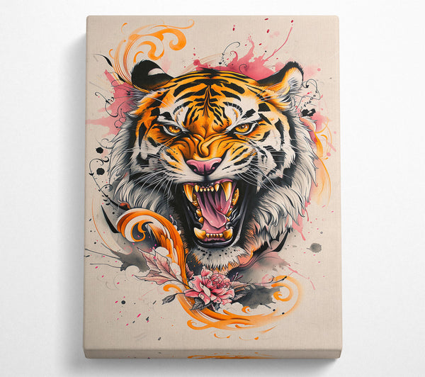 Orange Tiger Roar