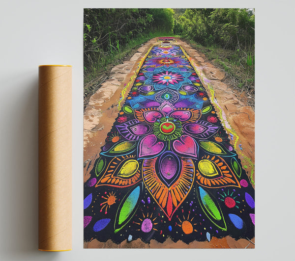 Rainbow Mandala Path