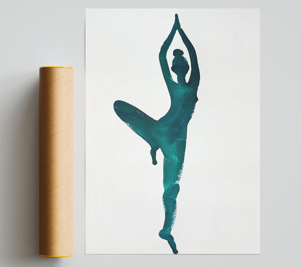 Teal Pose Of Grace