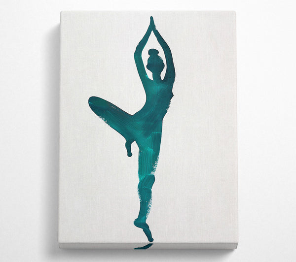 Teal Pose Of Grace