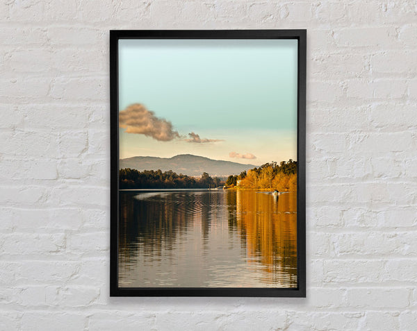 Boat Ripples On Lake