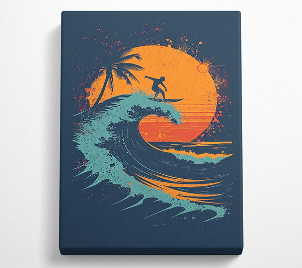 Orange Sunset Surf