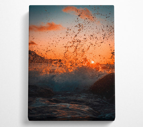 Orange Sunset Splash