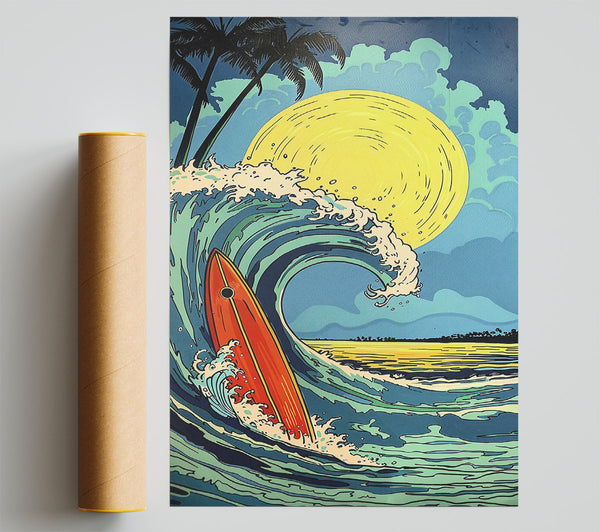 Yellow Sunset Surf