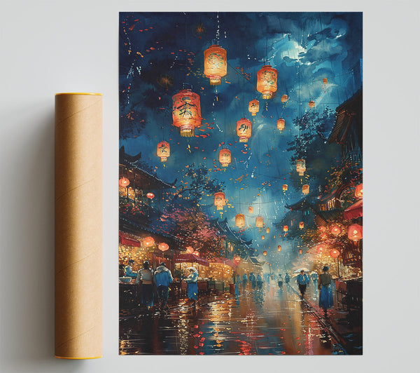 Blue Night Lanterns