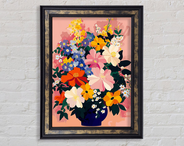 Bold Flowers In A Vase