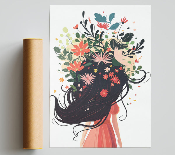 Coral Floral Bloom