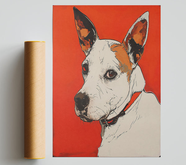 Orange Dog Portrait