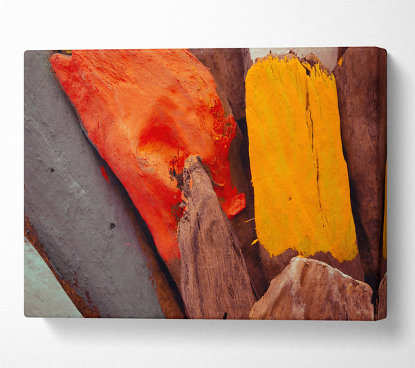 Stained Orange Driftwood