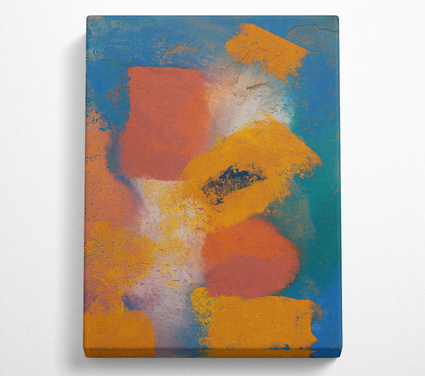 Orange Abstract Wall Art