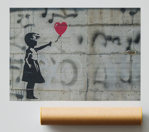 Banksy Red Balloon Girl