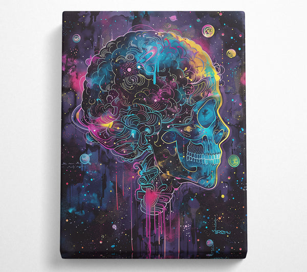 Cosmic Blue Skull