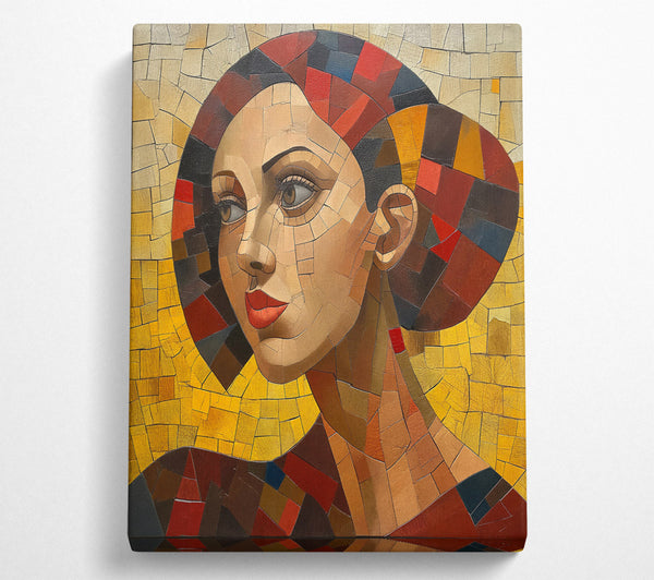 Golden Mosaic Woman