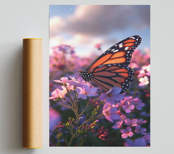 Orange Butterfly Bloom