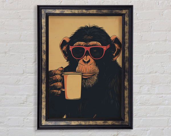 Chimp Coffee Glasses