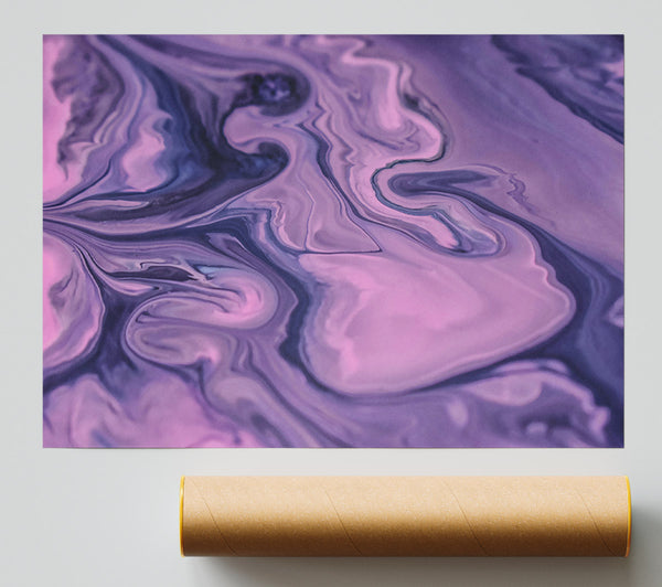 Purple Swirling Abstract