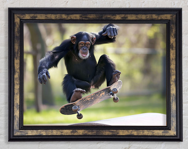 Chimpanzee Skating