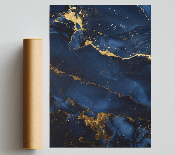 Navy Blue Abstract Dreams