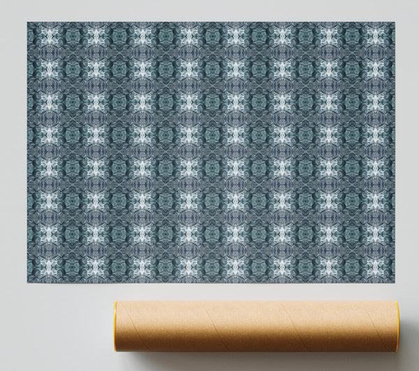 Teal Abstract Pattern