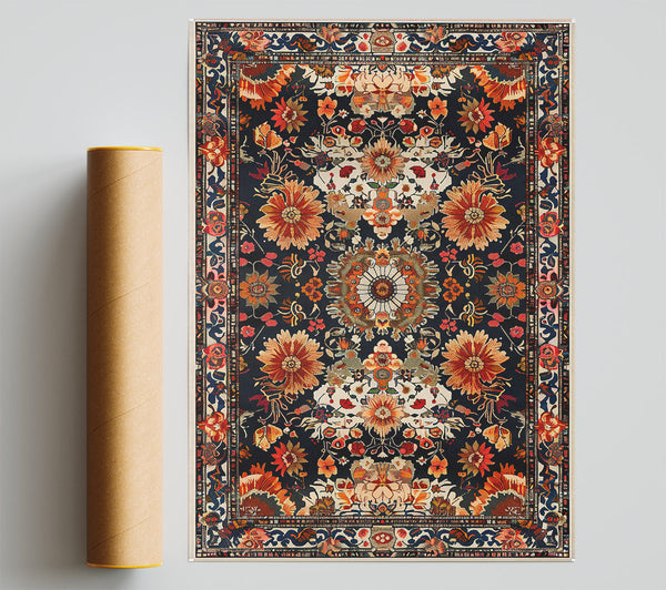 Midnight Floral Tapestry.