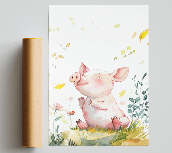 Pink Pig In The Breeze