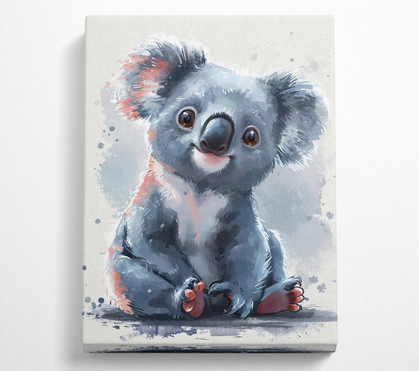 Blue Watercolor Koala