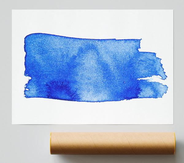 Azure Abstract Brushstroke