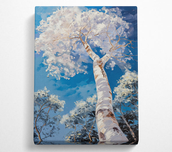 Blue Sky Birch Tree