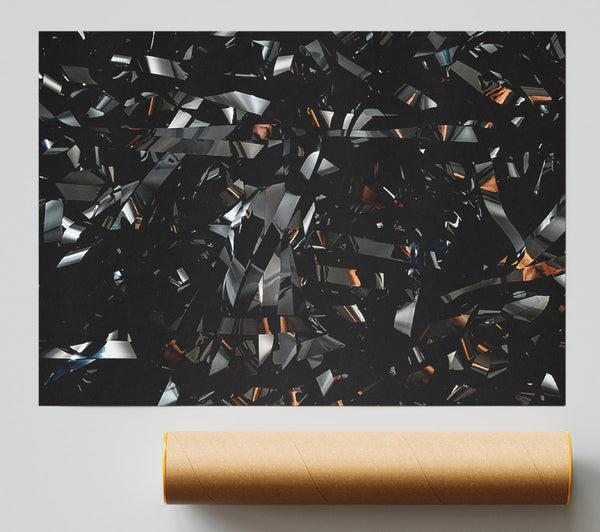 Black Metallic Tapestry