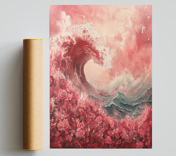 Crimson Wave Of Roses